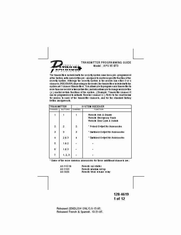 Audiovox Automobile Accessories APS 95 BT3-page_pdf